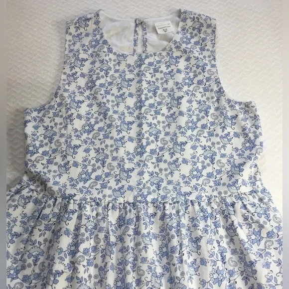 Abercrombie Kids Blue Poplin Tiered Maxi Dress Size 15-16 - Picture 3 of 12